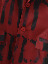 Men's Letter Print Long Sleeve Blazer SKUL37516