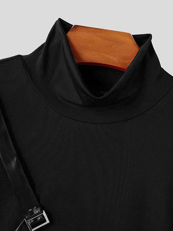 Mens Irregular Hem Long Sleeve T-Shirt SKUK99821