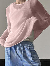 Men's Solid Semi-Sheer Long Sleeve T-Shirt SKUL27283