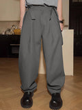 Mens Solid Button Design Casual Overall SKUK41158