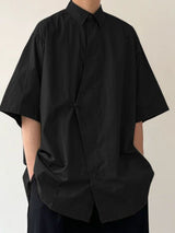 Men's New Chinese Style Asymmetrical Frog Button Shirt SKUL60121