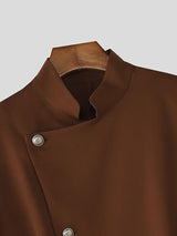 Men's New Chinese Style Stand Collar Long Sleeve Blazer SKUL38920