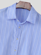 Men's Striped Long Sleeve Shirt SKUL29775
