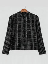 Men's Solid Casual Long Sleeve Jacket SKUL31636