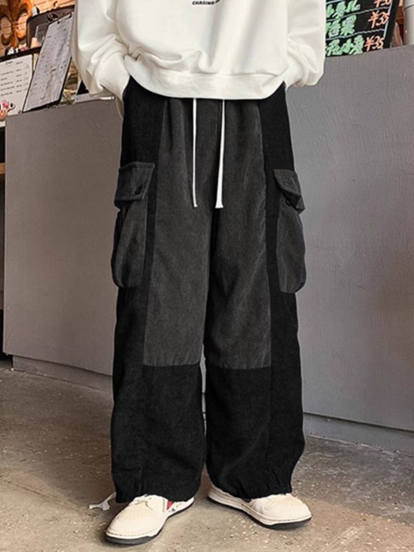 Men's Colorblock Patchwork Casual Pant SKUL30672