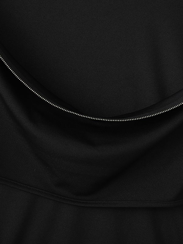 Men's Cut Out Design Contrast Color Striped Zipper Long Sleeve Sweatshirt SKUL36342