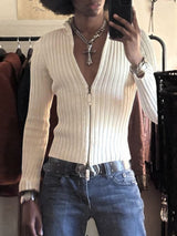 Men's Minimalist Rib Knit Long Sleeve Cardigan SKUL46574