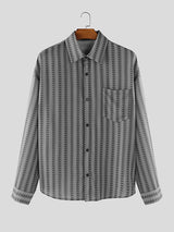 Men's Plaid Casual Long Sleeve Shirt SKUL24787