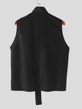 Mens Cross Design Solid Sleeveless Shirt SKUK44890