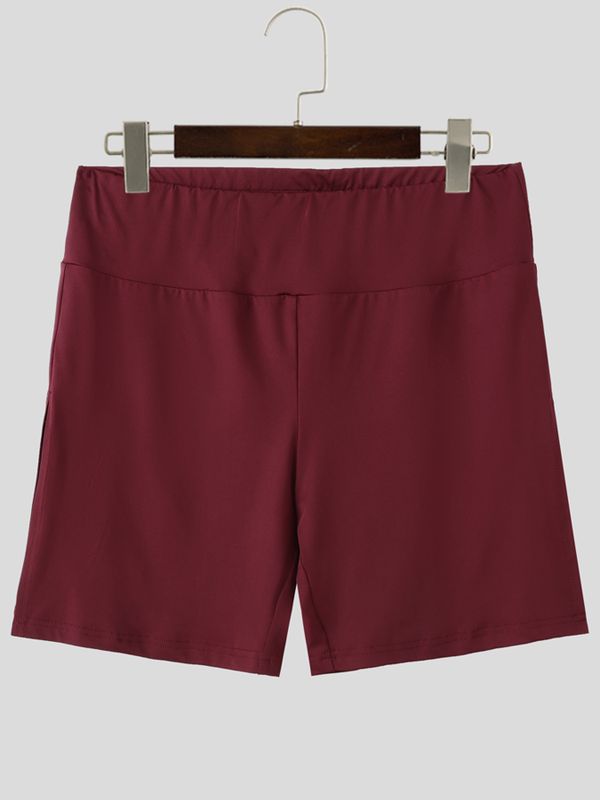 Men's Gym Slim Fit High Waist Side Split Short SKUL63657