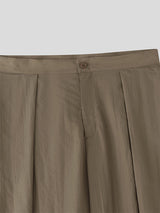 Mens Solid Color Textured Loose Pant SKUL15193