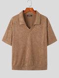 Mens Solid Towelling Short Sleeve Golf Shirt SKUK15863