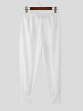 Mens Solid Casual Bound Feet Pants SKUK40288