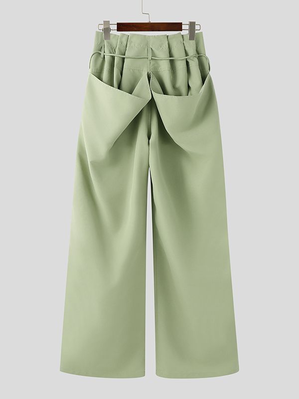 Men's Deconstructed Ruffle Edge Lace Up Pant SKUL45379