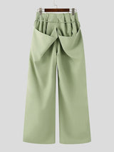 Men's Deconstructed Ruffle Edge Lace Up Pant SKUL45379