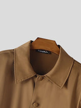 Men's Solid Color Casual Jumpsuit SKUL42437