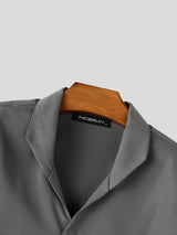 Men's High-Street Avant-Garde Deconstructed Cape Sleeve Stand-Collar Shirt SKUL73456