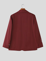 Men's Bird Printed Long Sleeve Blazer SKUL37524