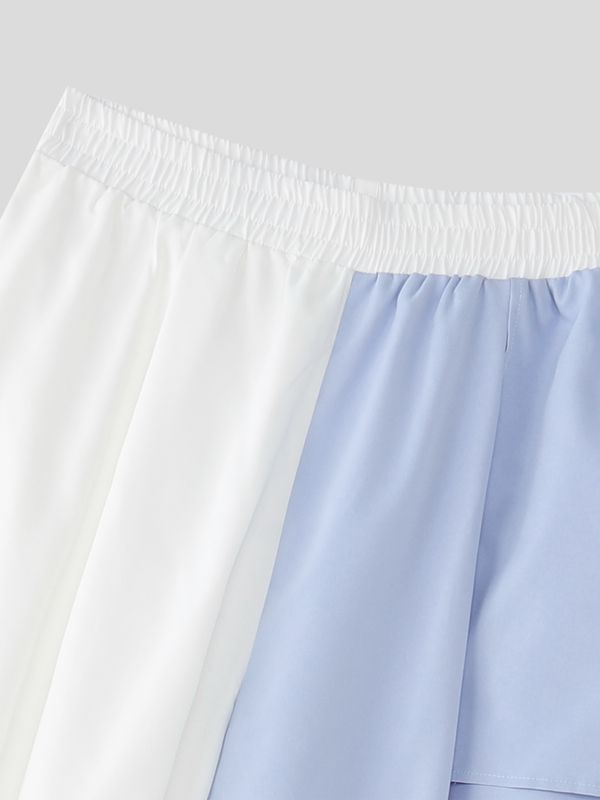 Men's Deconstructed Contrast Flap Patchwork Pant SKUL53023