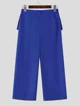 Men's Unisex Avant-Garde Thigh Cutout Mesh Paneled High Waist Baggy Wide Leg Pant SKUL64257