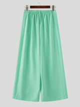 Men's Vintage Casual Asymmetric Cross Wrap Baggy Wide Leg Pant SKUL69118