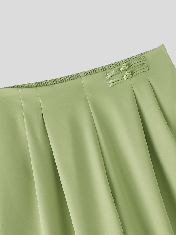 Men's Casual Frog Button High Waist Pant SKUL58742