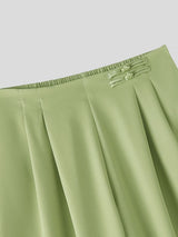 Men's Casual Frog Button High Waist Pant SKUL58742