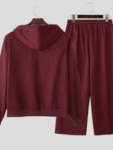 Men's High Street Loose Hooded Two Pieces Outfit SKUL35304