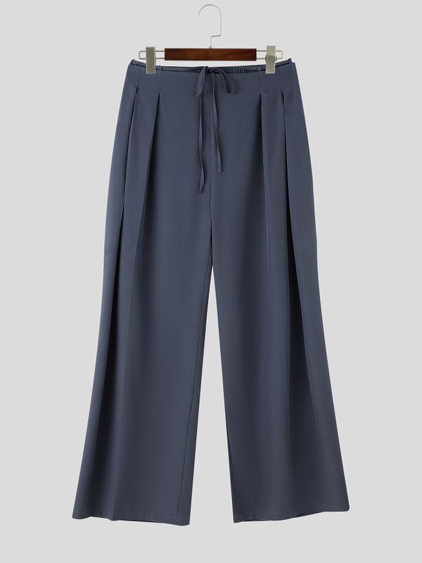 Men's Tie Waist Wide Leg Casual Pant SKUL62060