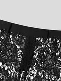 Mens Flora Lace See Through Shorts SKUK13164