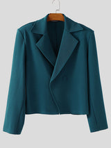 Men's Textured Lapel Casual Long Sleeve Blazer SKUL29791