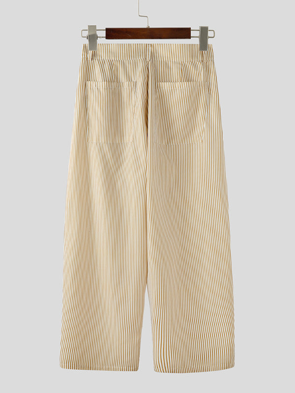 Men's Large Pocket Striped Casual Pant SKUL30582