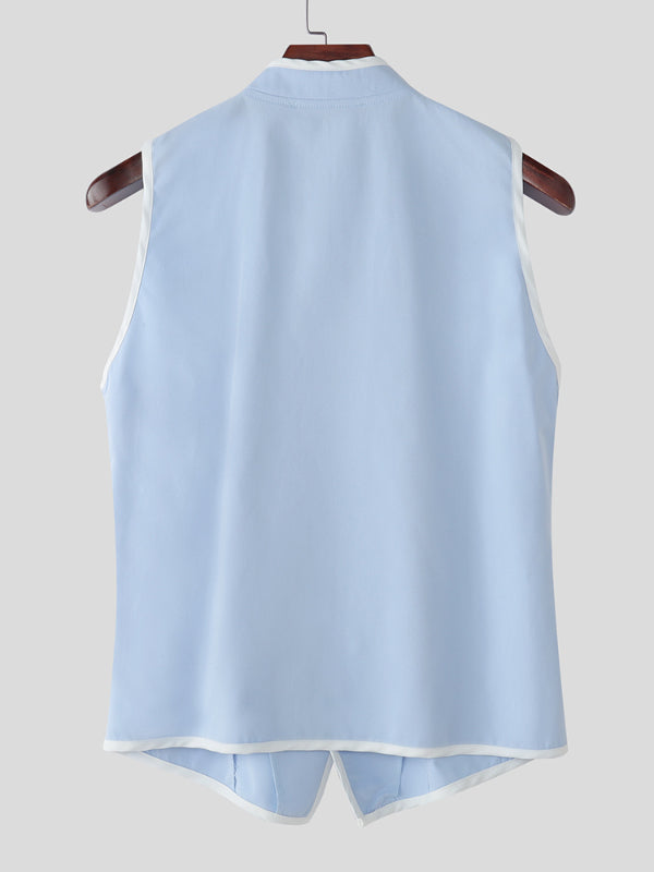 Men's Colorblock Casual Waistcoat SKUL21133