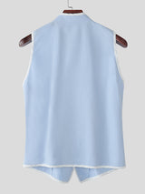 Men's Colorblock Casual Waistcoat SKUL21133