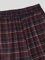 Men's Plaid Wide Leg Casual Pant SKUL28236