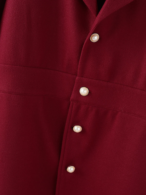 Men's Solid Color Casual Long Sleeve Coat SKUL28497