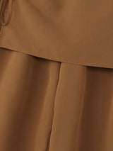 Men's Contrast Tie Rope Apron Style Loose Pant SKUL51261