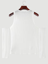 Mens Solid Color Casual Tank SKUL19778