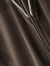 Men's Lace Patchwork Velvet Long Sleeve Jacket SKUL35230