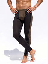 Men's Sexy Athletic Sport Home Lounge Colorblock See-Through V-Seam Pant SKUL86021