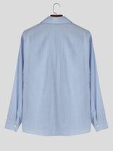 Men's Casual Loose Lapel Long Sleeve Shirt SKUL31691