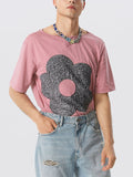 Mens Floral Patched Short Sleeve T-Shirt SKUK03377