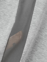 Men's Early Autumn Urban Casual Sheer Mesh Patchwork Deep V-Neck Muscle Fit Long Sleeve V-Neck T-shirt SKUL83997