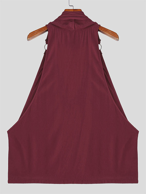 Men's Metal Ring Buckle Casual Tank SKUL22494