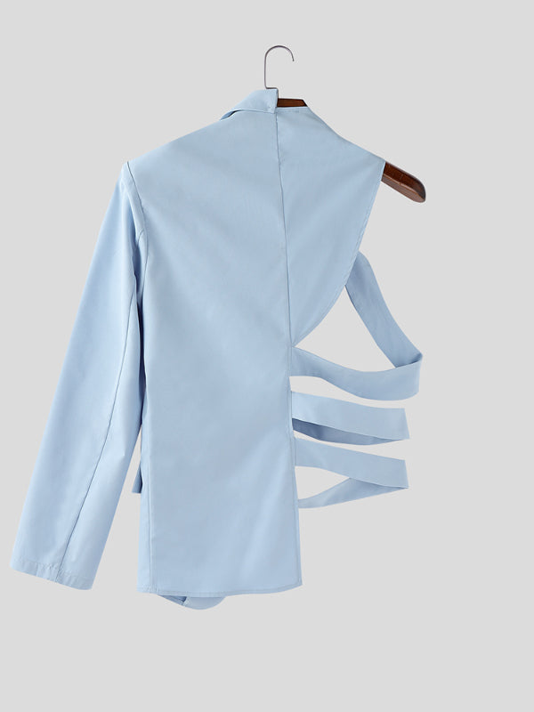 Men's Hollow One Shoulder Casual Blazer SKUL27362