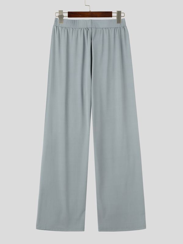 Men's Athletic Minimalist Yoga Meditation Low-Rise Drawstring Flared Bootcut Pant SKUL83952