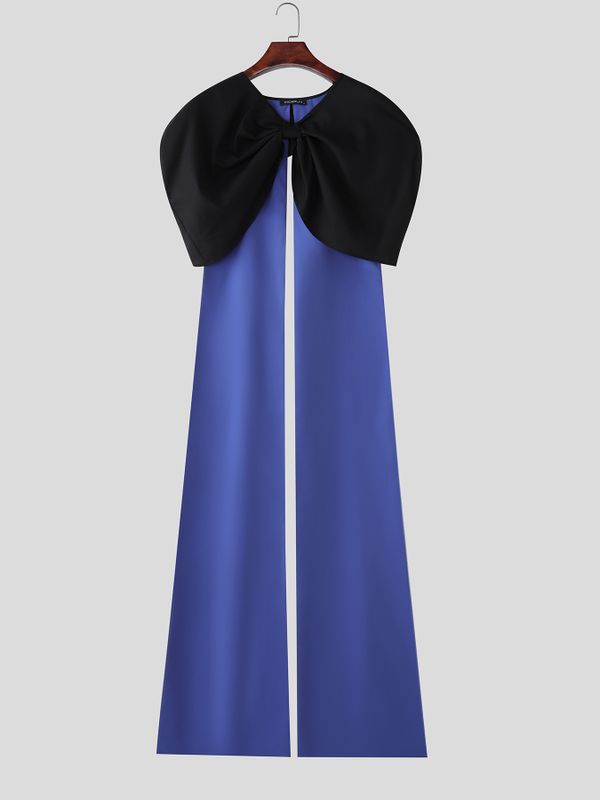 Men's Bow Floor Length Ribbon Cape SKUL57188