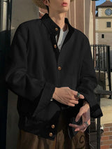 Men's Solid Color Casual Long Sleeve Jacket SKUL36622