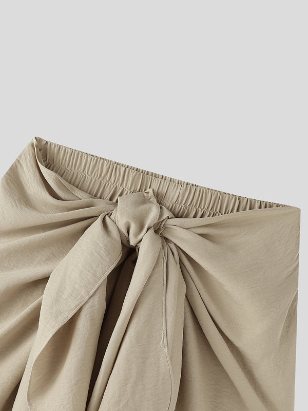 Mens Ruched Textured Twist Casual Pant SKUL15379