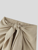 Mens Ruched Textured Twist Casual Pant SKUL15379